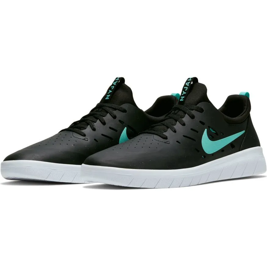Nike SB Nyjah Free Skateboard Shoe - Black/Tropical Twist - Black - White
