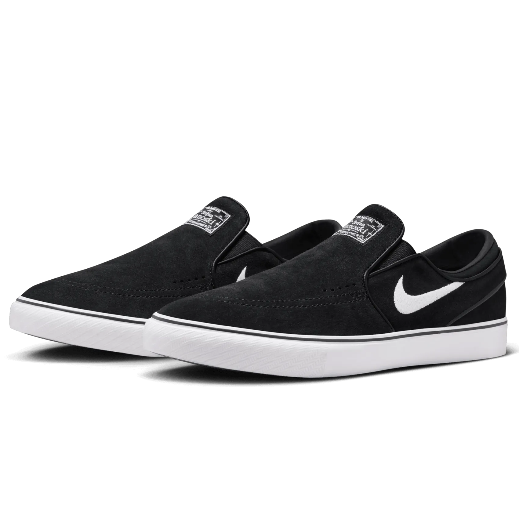 Nike SB Zoom Janoski  Slip Skateboard Shoe - Black/White-Black-Black