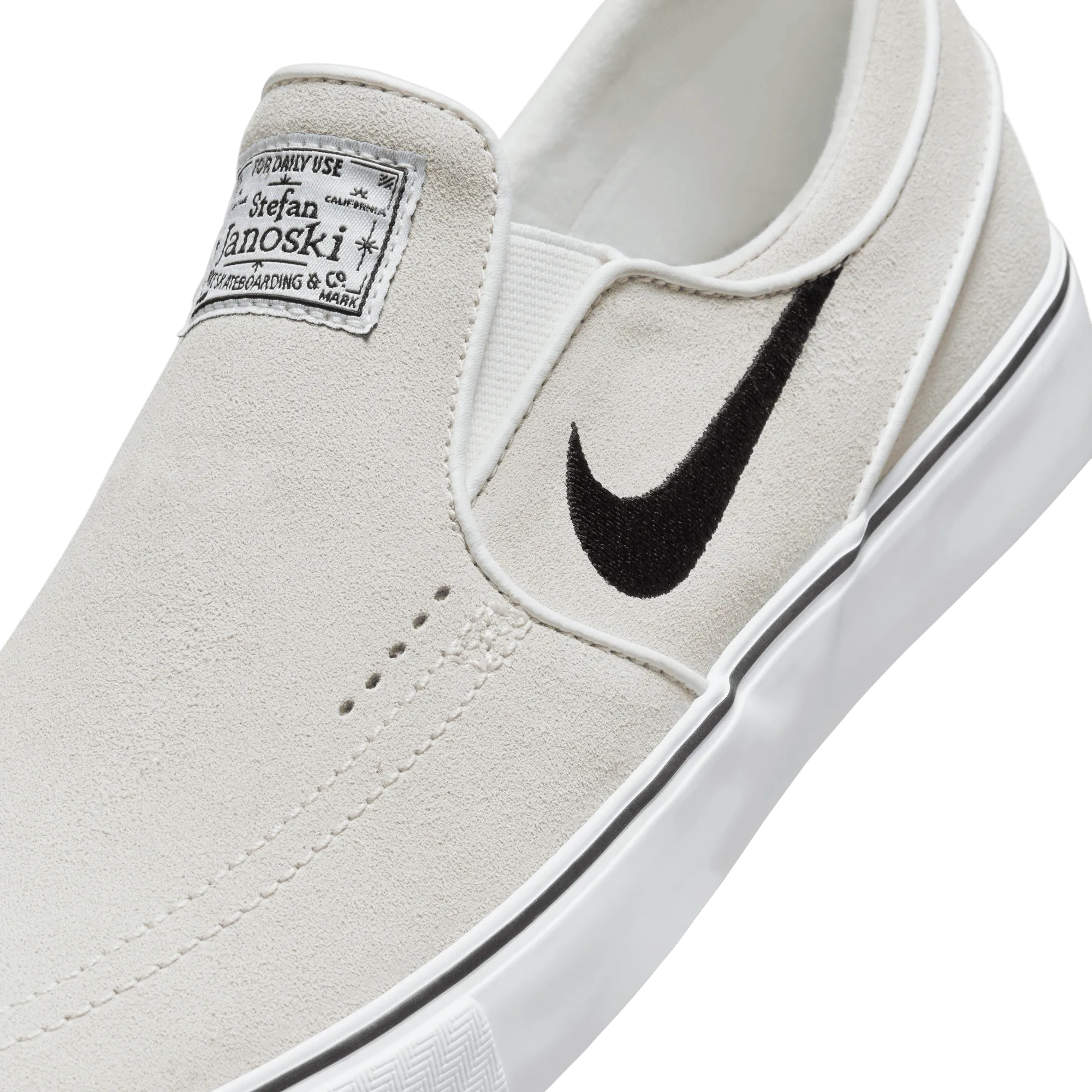 Nike SB Zoom Janoski  Slip Skateboard Shoe - Summit White/Black-Summit White-White