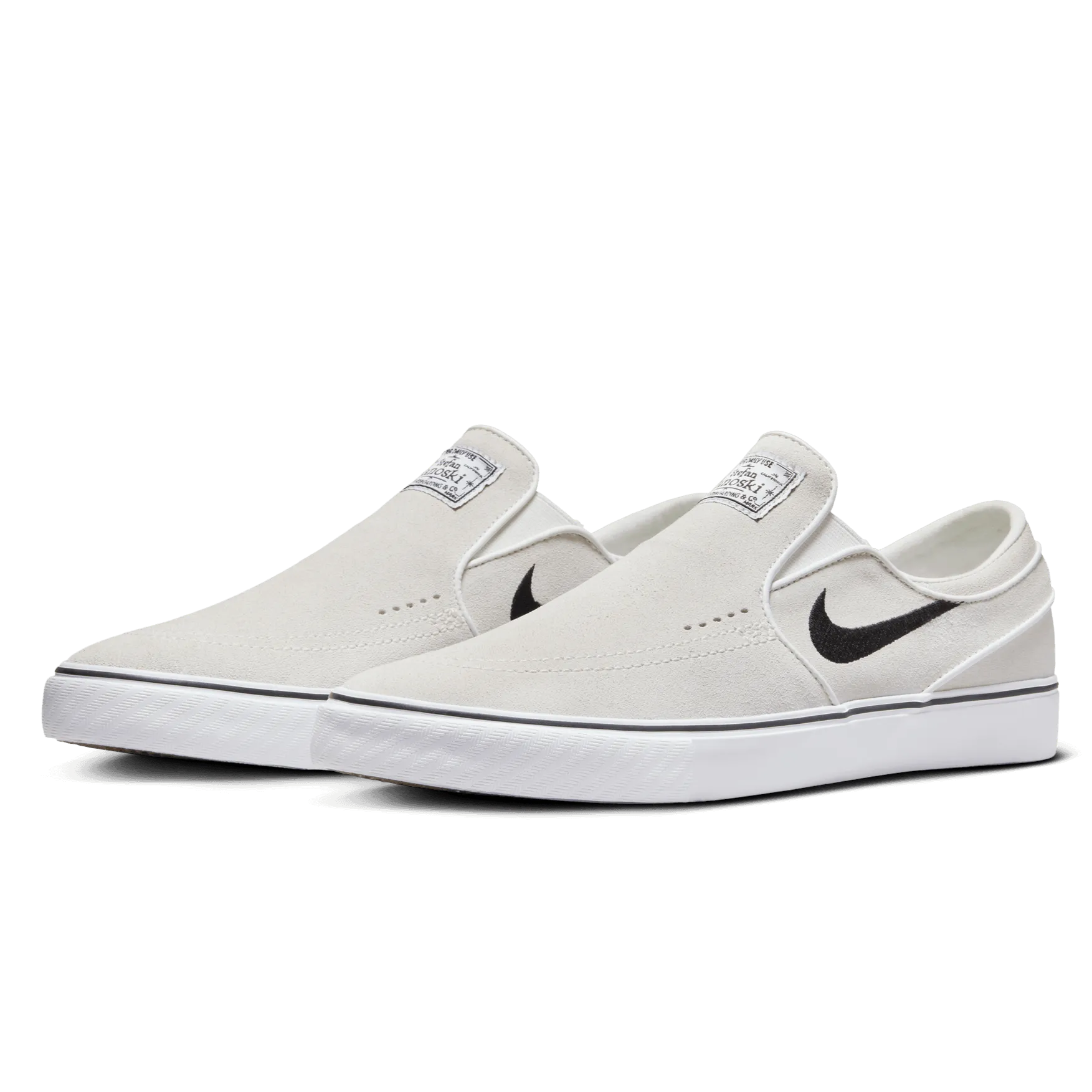 Nike SB Zoom Janoski  Slip Skateboard Shoe - Summit White/Black-Summit White-White
