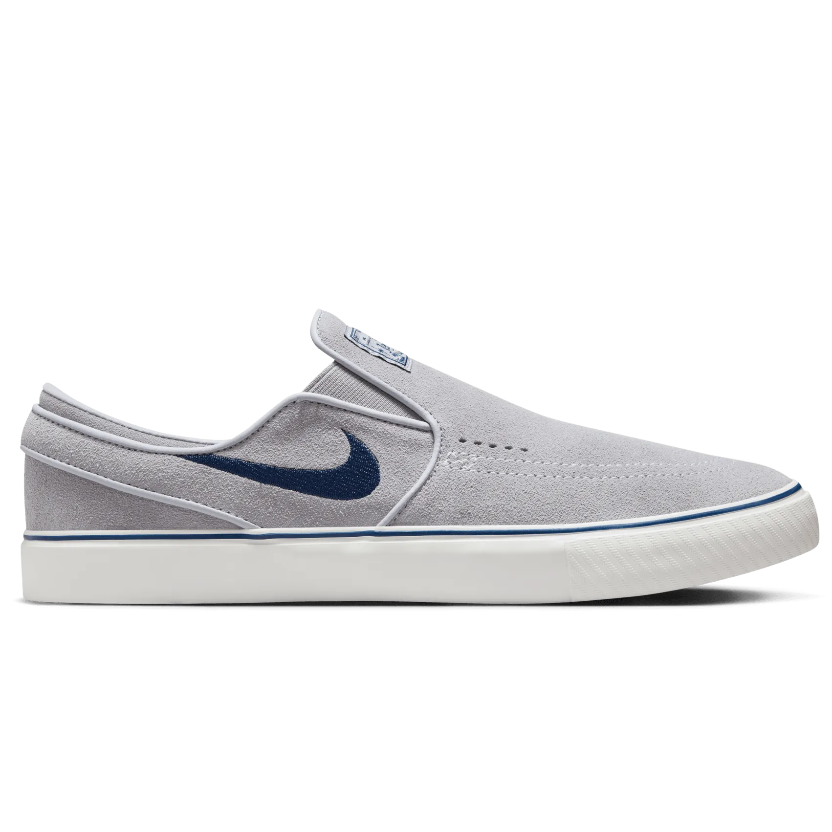 Nike SB Zoom Janoski  Slip Skateboard Shoe - Wolf Grey/Navy-Wolf Grey-Summit White