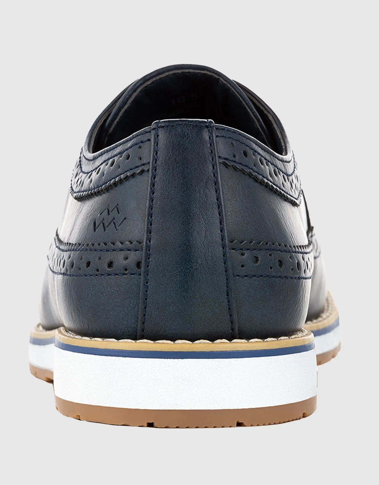 Ornate Wingtip Casual Oxford Shoes
