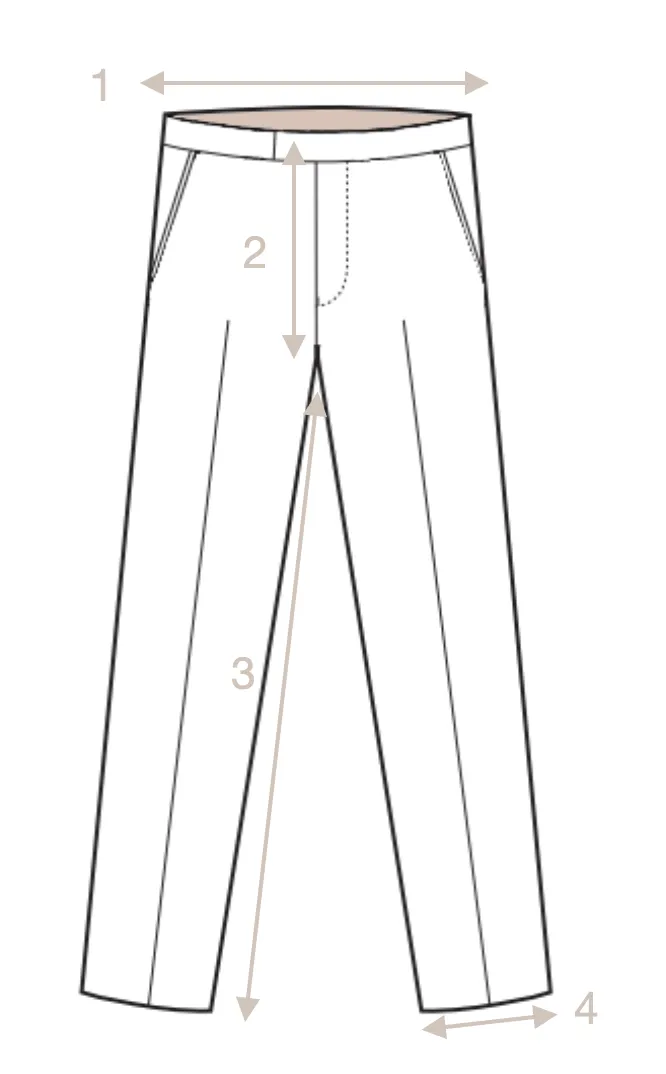 Oscar Jacobson - Matte Navy Mid-Rise Chinos 36/34