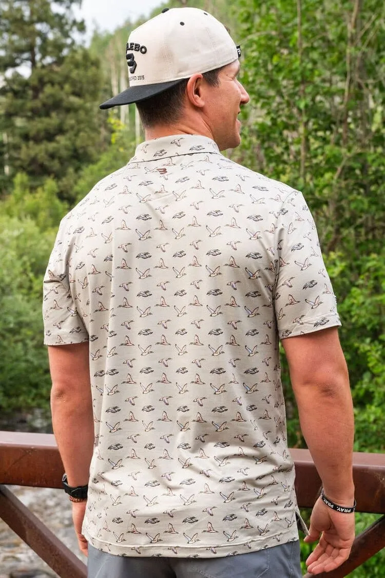 Performance Polo - Flying Ducks - Green