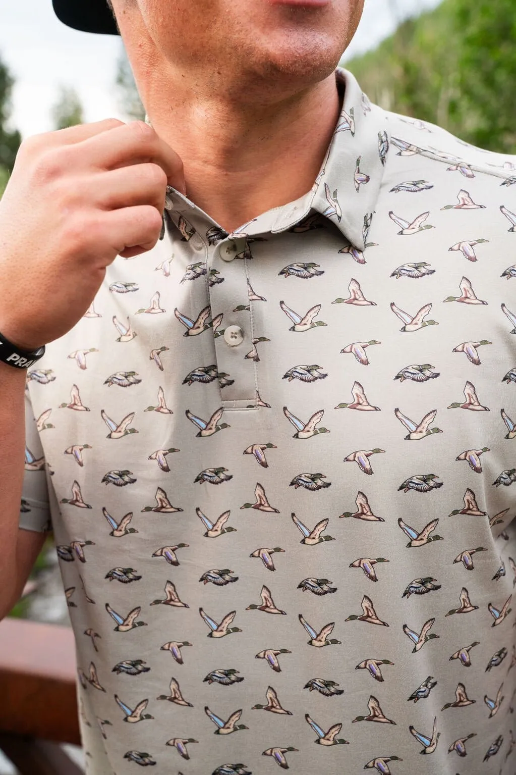 Performance Polo - Flying Ducks - Green