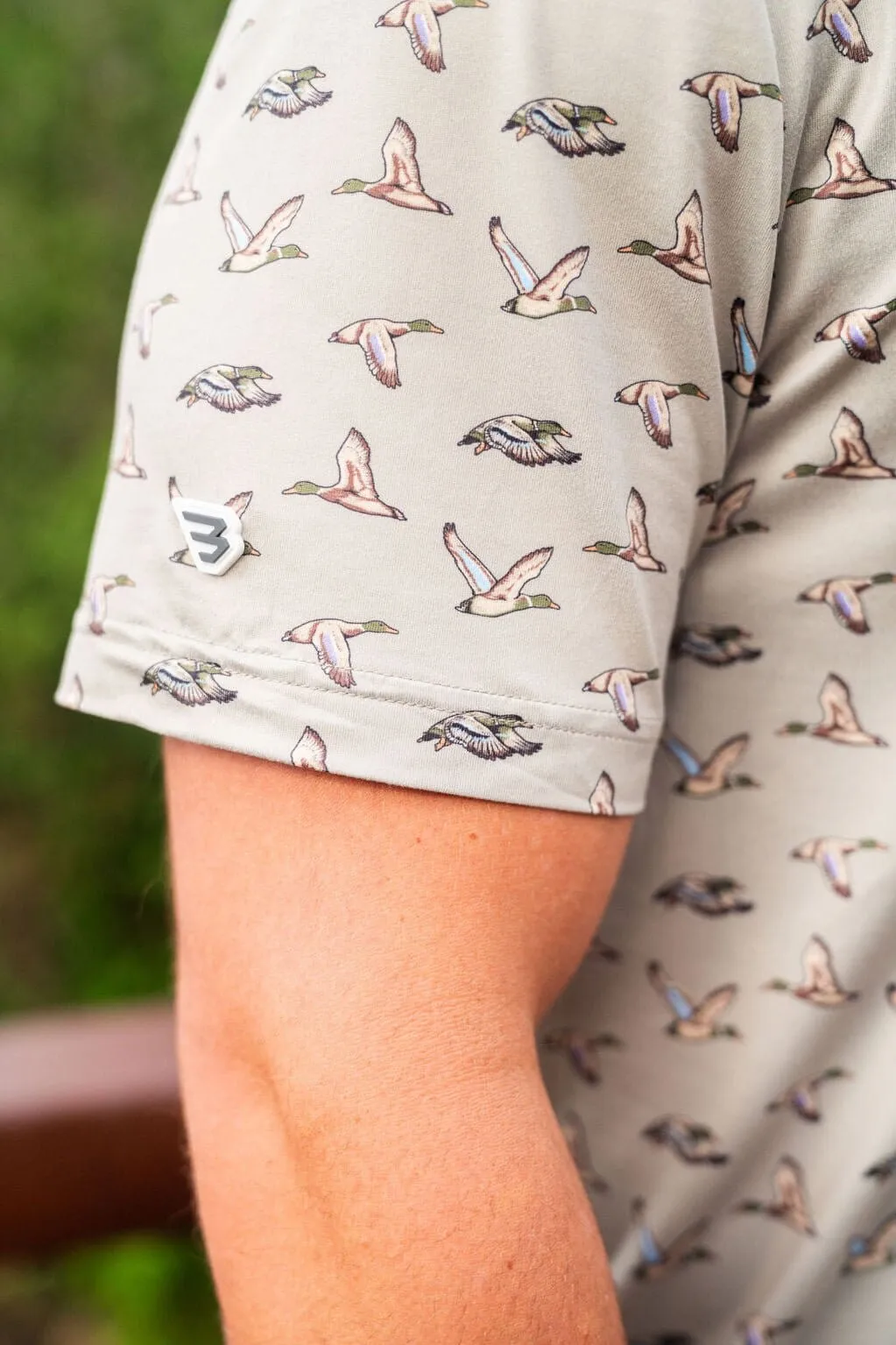 Performance Polo - Flying Ducks - Green