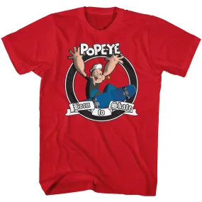 Popeye Born To Skate Men's T-Shirt