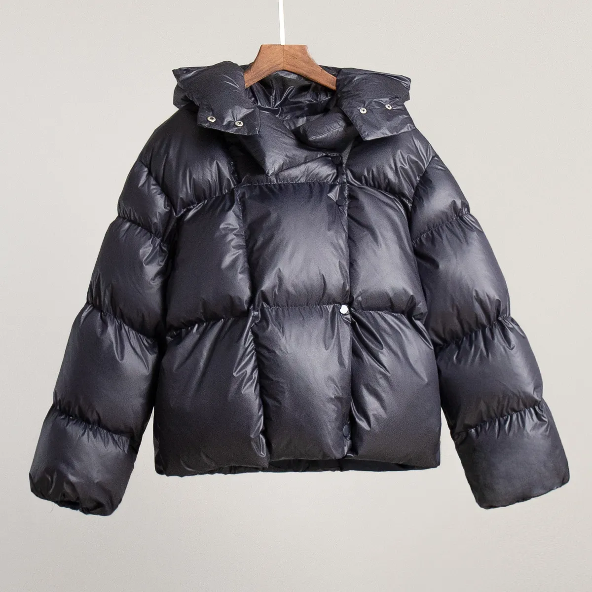 Quilted Jacket With Hood