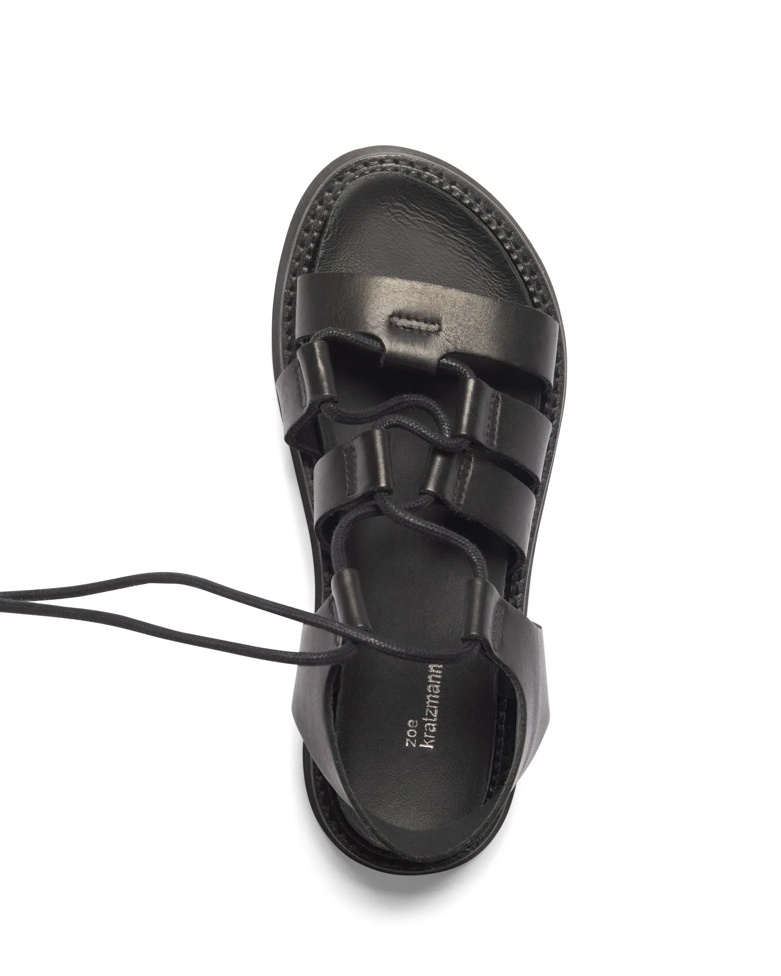 Record Sandal in Black