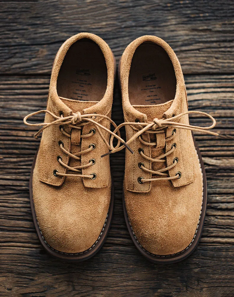 Retro Outdoor Suede Stitching Large Men's Dress Shoes