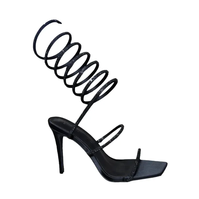 Rhinestone Wrap Around Heels Nars-12