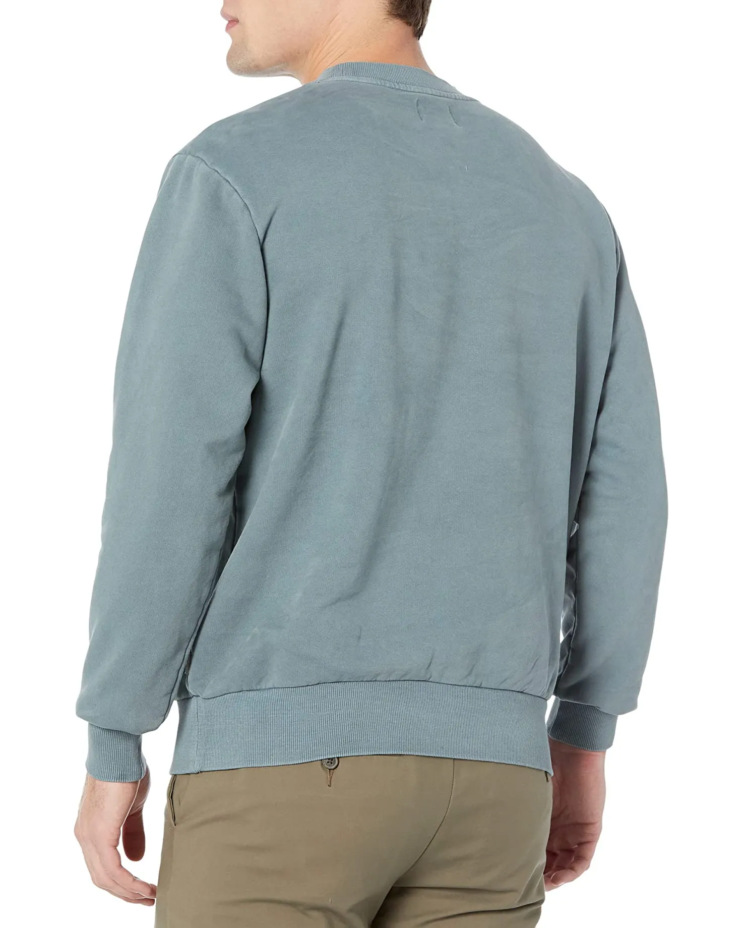 RHYTHM WORN PATH FLEECE CREW - STONE BLUE
