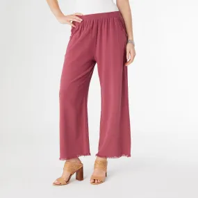River Flowy Pant with Side Pockets - Rose Wine