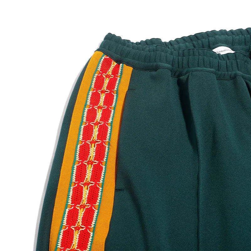 Sasquatchfabrix. Lace Tape Track Pants Green