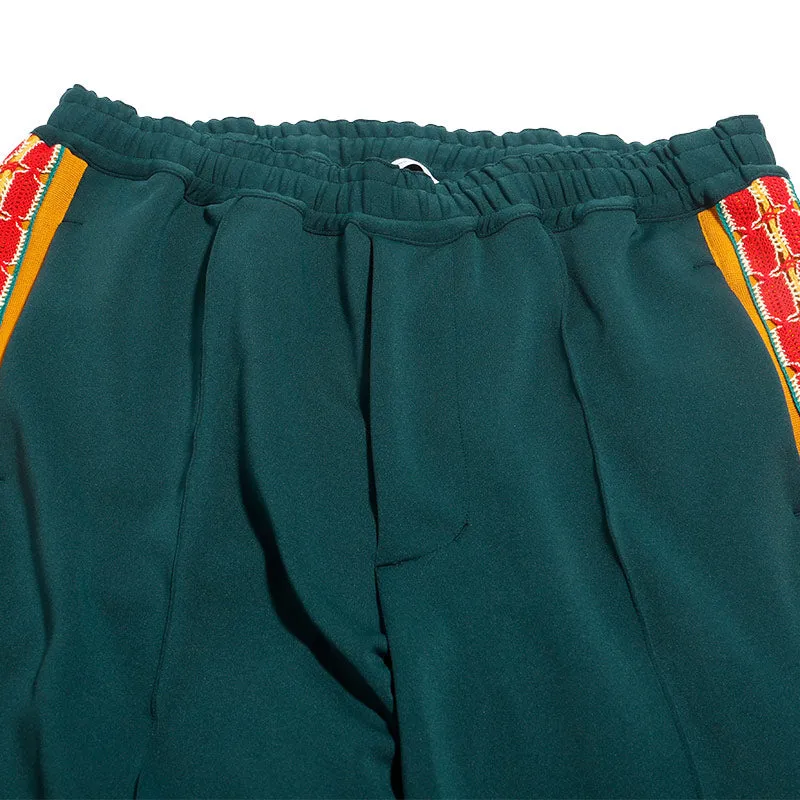 Sasquatchfabrix. Lace Tape Track Pants Green