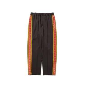 Sasquatchfabrix. Lace Tape Track Straight Pants Charcoal