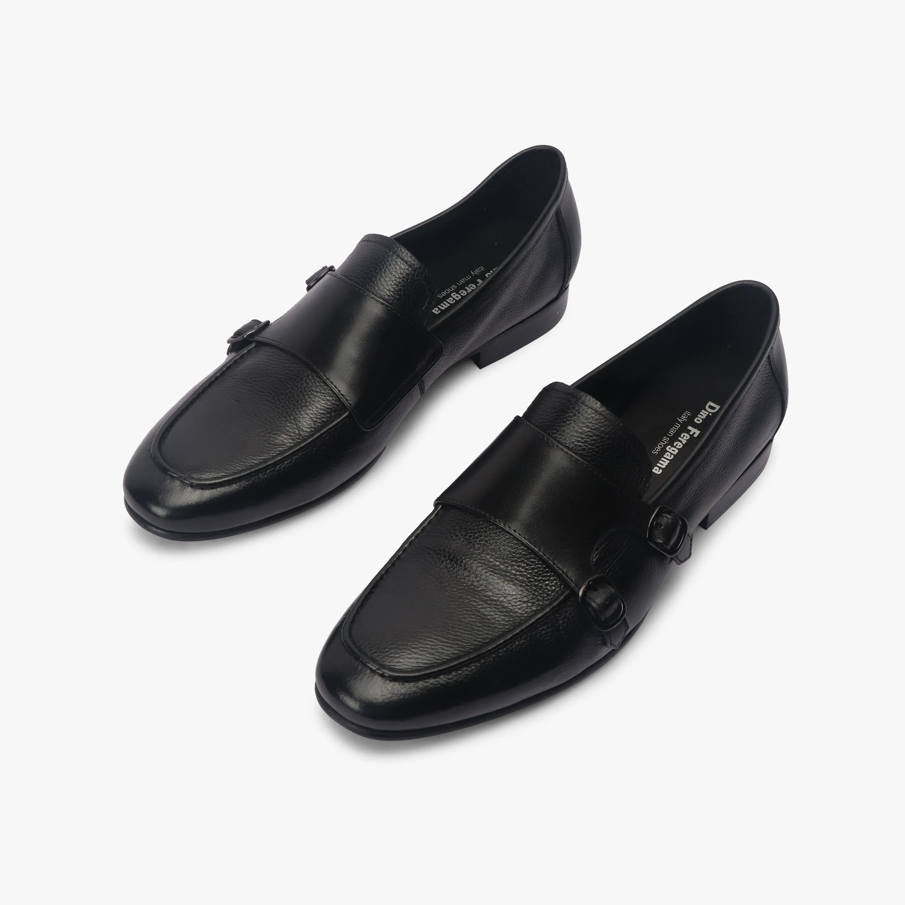 Sheep Leather Double Buckle Monk Straps
