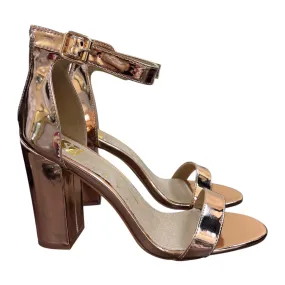 Shoes Heels Stiletto By Cme In Rose Gold, Size:10