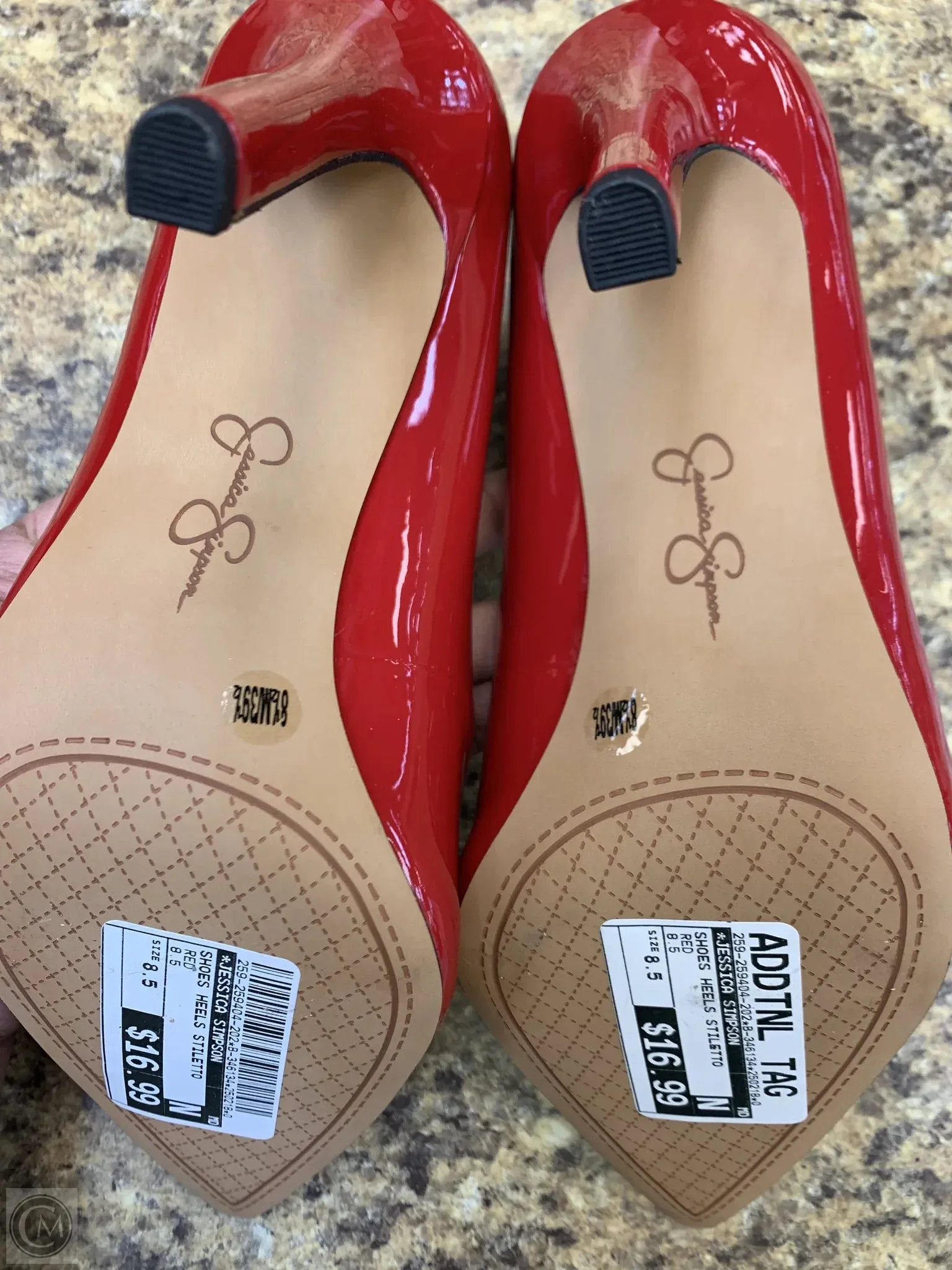 Shoes Heels Stiletto By Jessica Simpson In Red, Size: 8.5