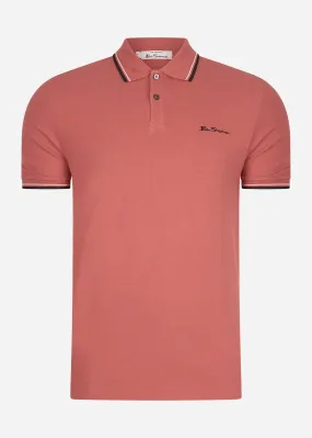 Signature polo - raspberry