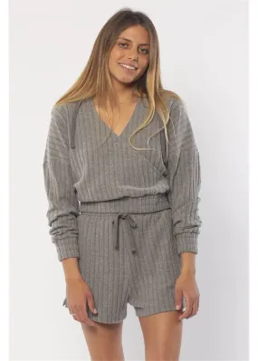 SISSTR ZIGGIE L/S FLEECE - GRH