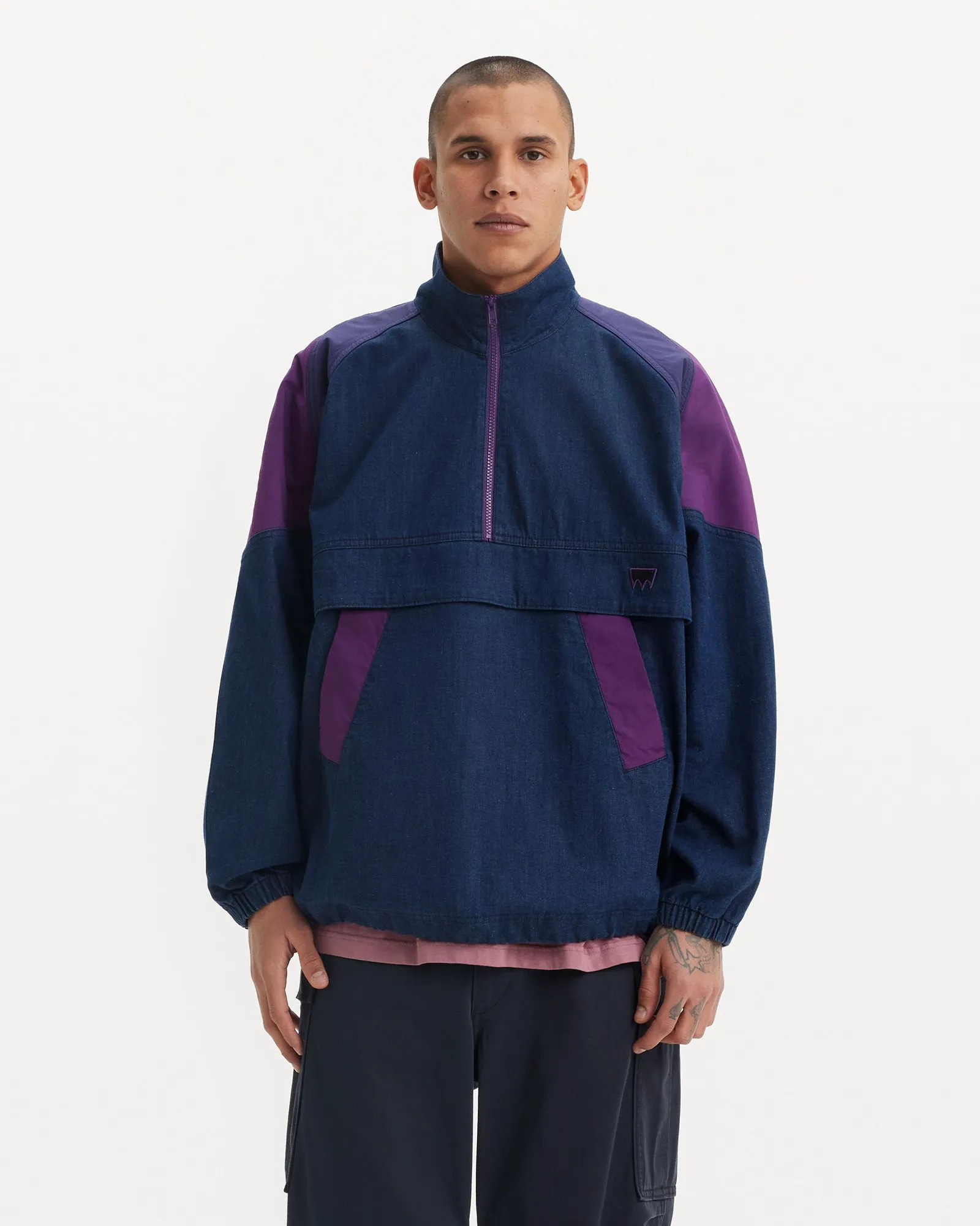 Skate Sport Jacket in Skate Blue & Wine