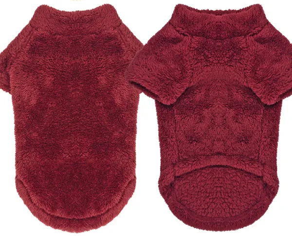 Soft Plush Dog Pullover - Cream