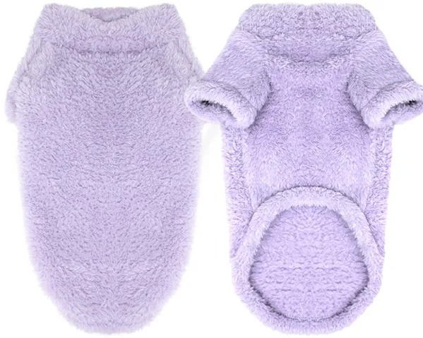 Soft Plush Dog Pullover - Cream