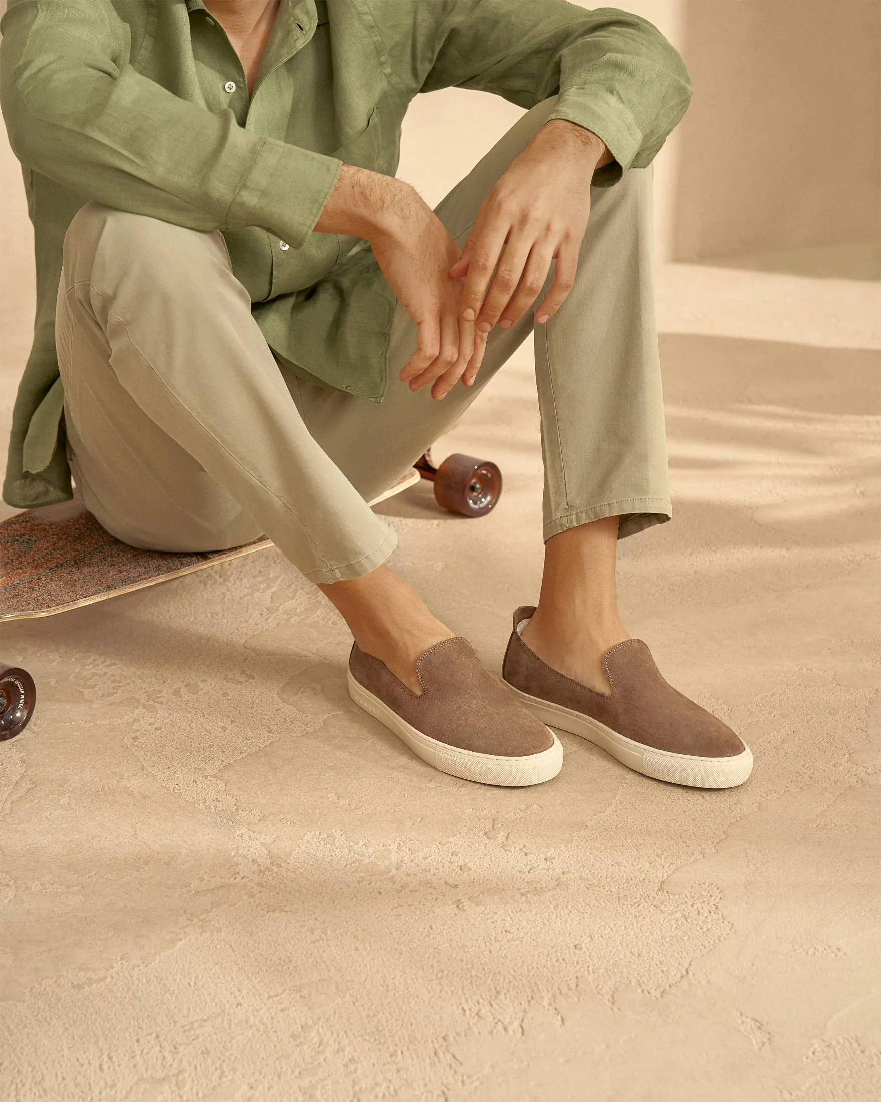 Suede Slip-On - M29SP - Hamptons Moka