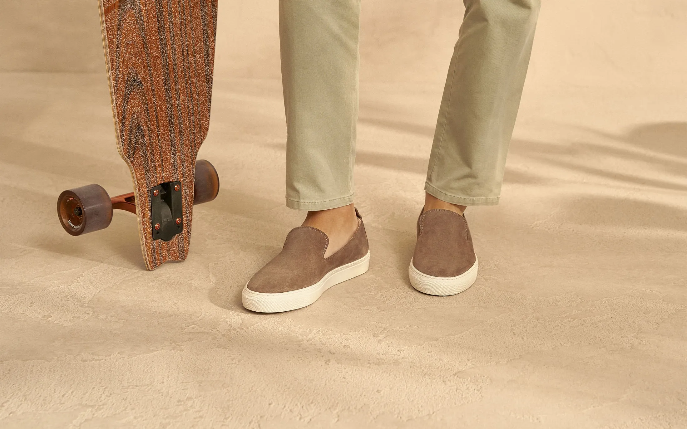 Suede Slip-On - M29SP - Hamptons Moka