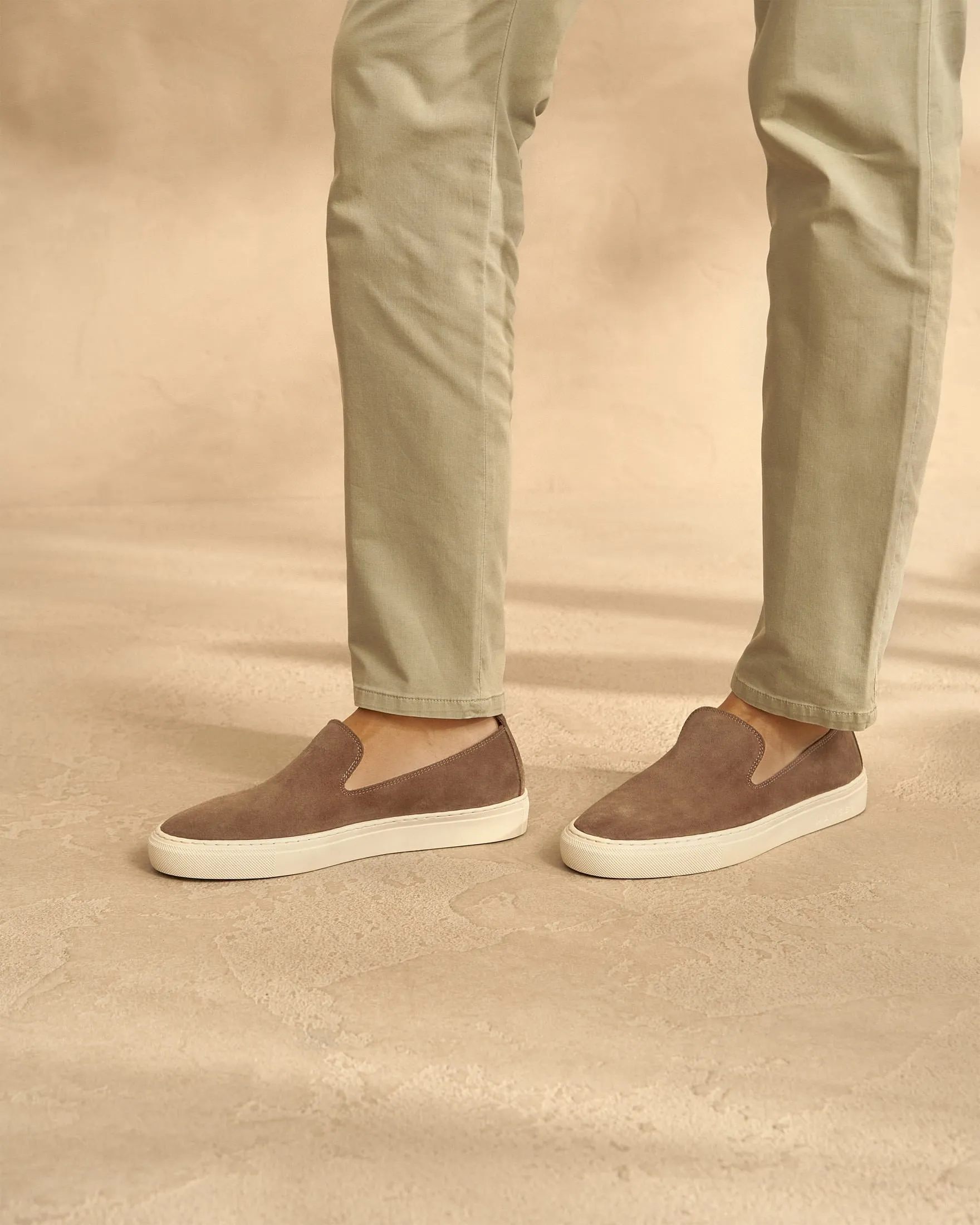 Suede Slip-On - M29SP - Hamptons Moka