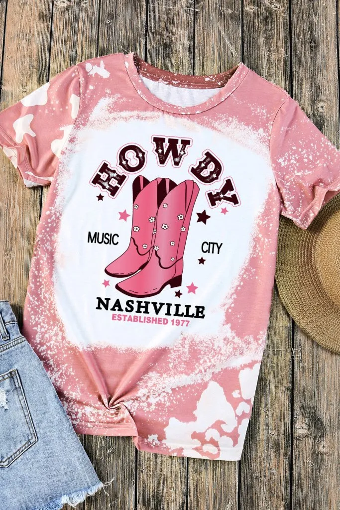 Take a Ride Pink Cowboy Boots T-Shirt