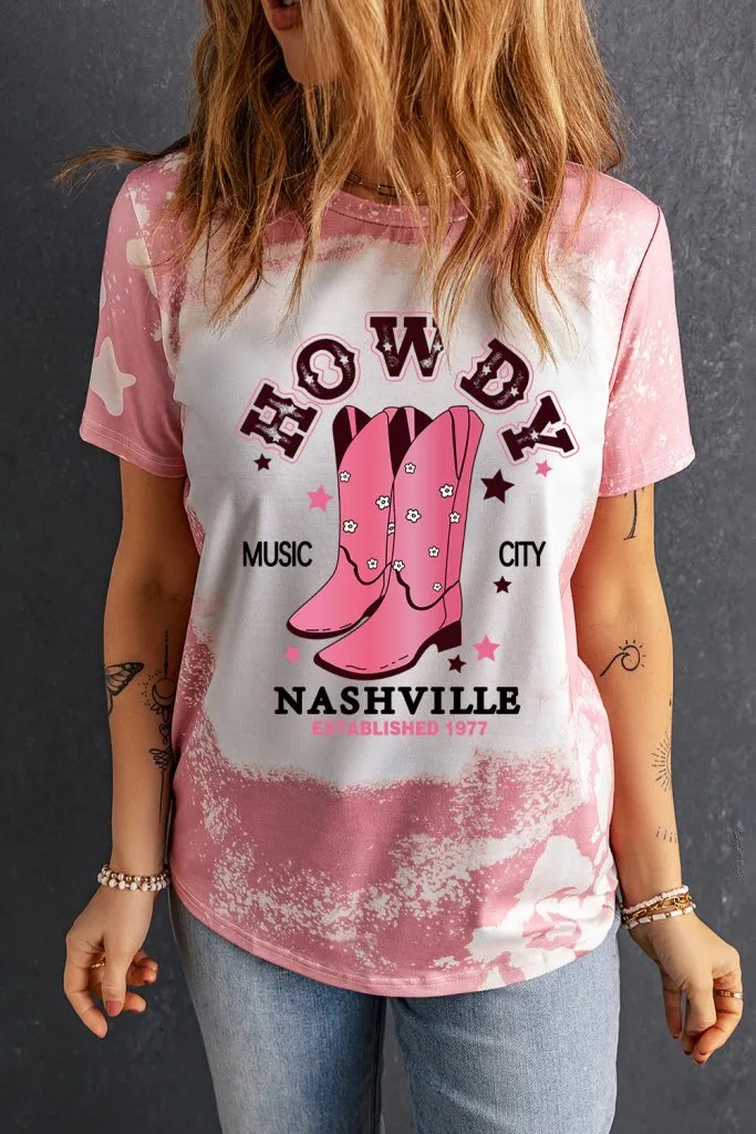 Take a Ride Pink Cowboy Boots T-Shirt