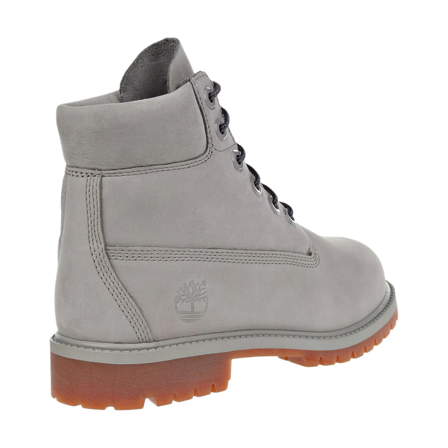 Timberland 6 Inch Premium Big Kid's Waterproof Boots Grey