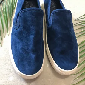 Tory Burch Suede Slip-Ons - 8.5