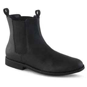 TROOPER-12 Fancy Dress Costume Funtasma Men's Boots Black Pu