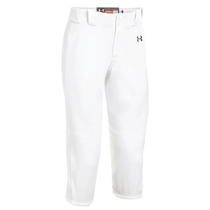 Under Armour Women’s Performance Icon Knicker Softball Pant (White)