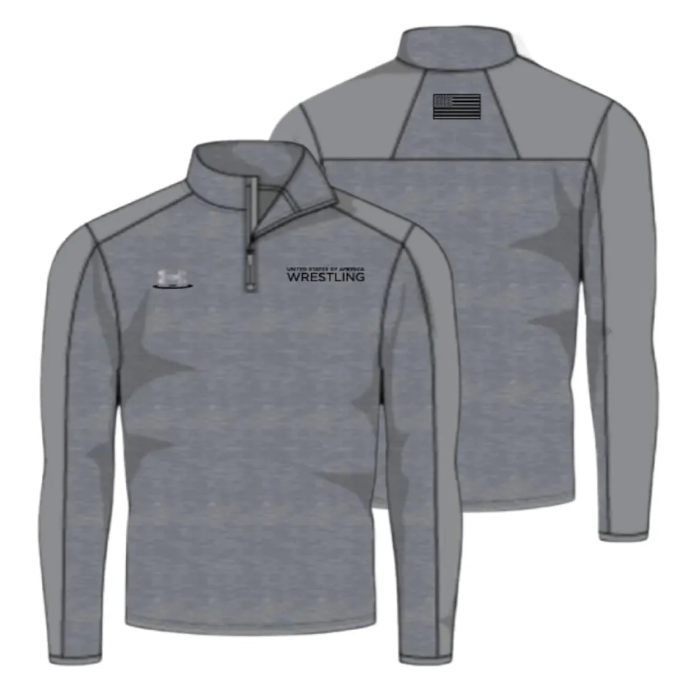 Under Armour Wrestling Steel USA Locker 1/4 Zip