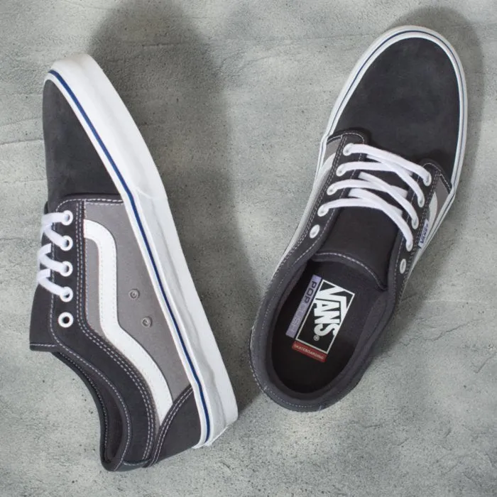 Vans Chukka Low Sidestripe Skateboard Shoe - Asphalt/Blue