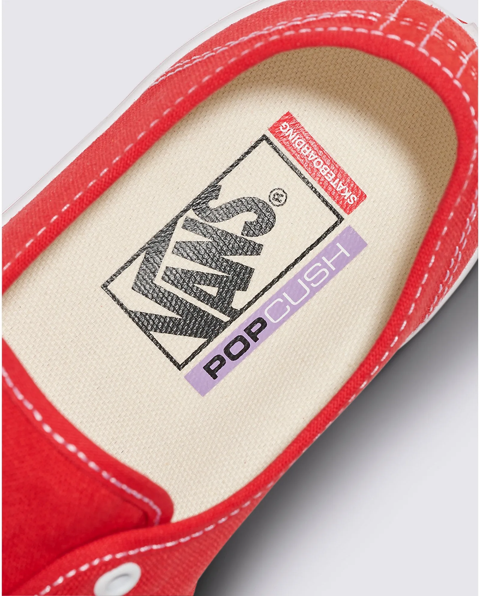 Vans Skate Authentic Skateboard Shoe - Red