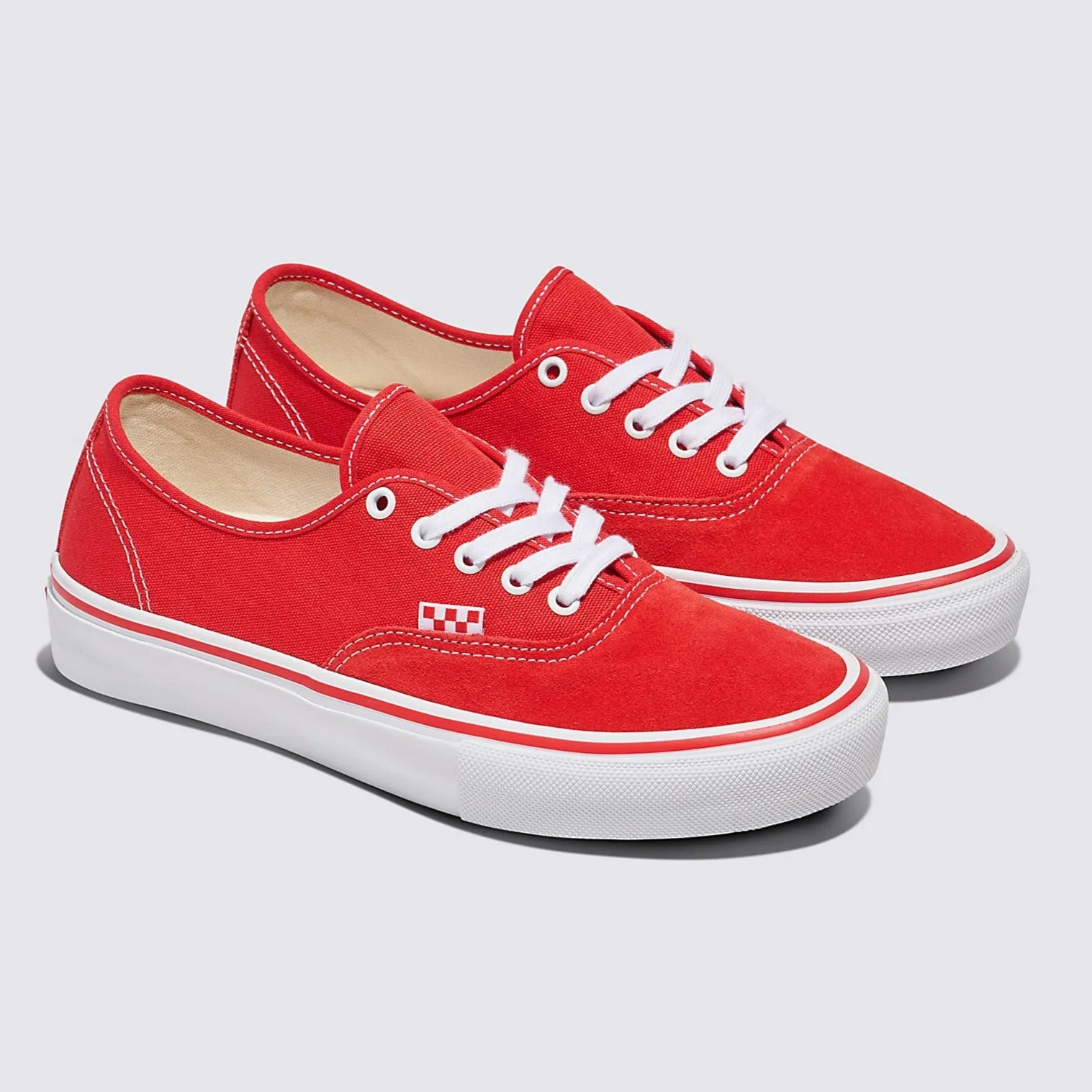 Vans Skate Authentic Skateboard Shoe - Red