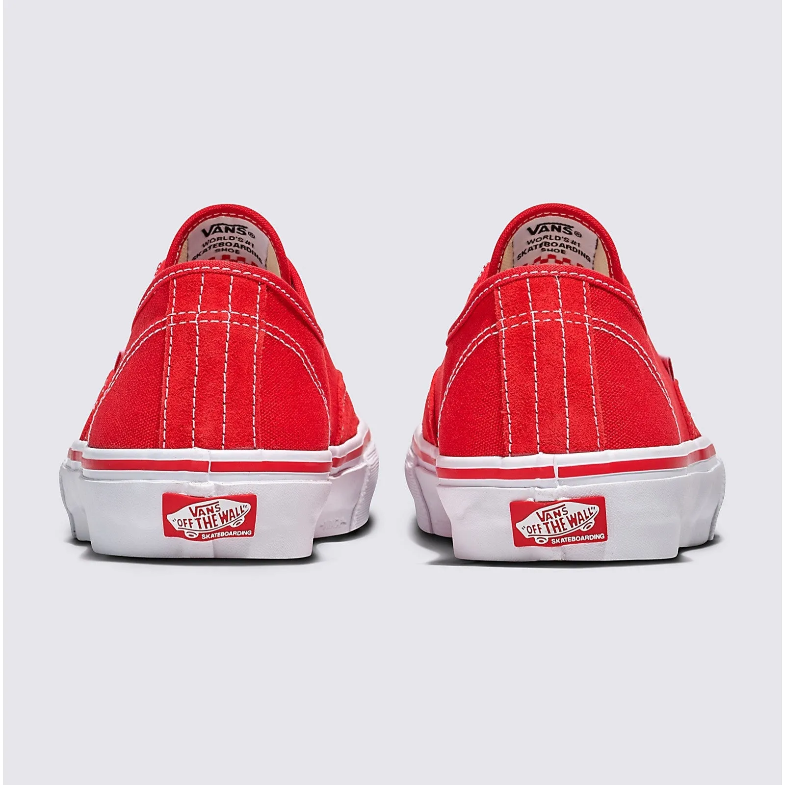 Vans Skate Authentic Skateboard Shoe - Red