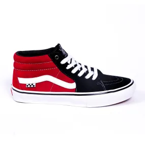 Vans Skate Grosso Mid Skateboard Shoe - Black/Red