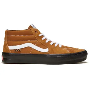 Vans Skate Grosso Mid Skateboard Shoe - Pig Suede Brown/Black
