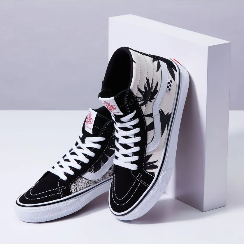 Vans Skate Sk8-Hi Grosso Reissue Skateboard Shoe - 88' Black/Palms
