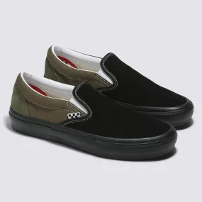 Vans Skate Slip-On Skateboard Shoe - Black/Grape Leaf