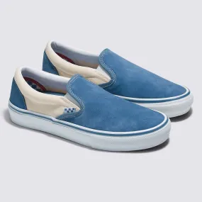 Vans Skate Slip-On Skateboard Shoe - Cream/Light Navy