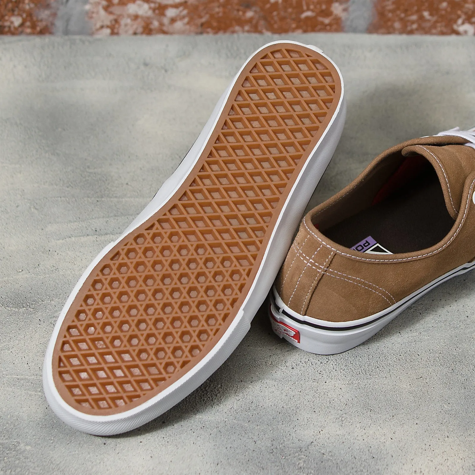 Vans Suede Skate Authentic Skateboard Shoe - Tobacco