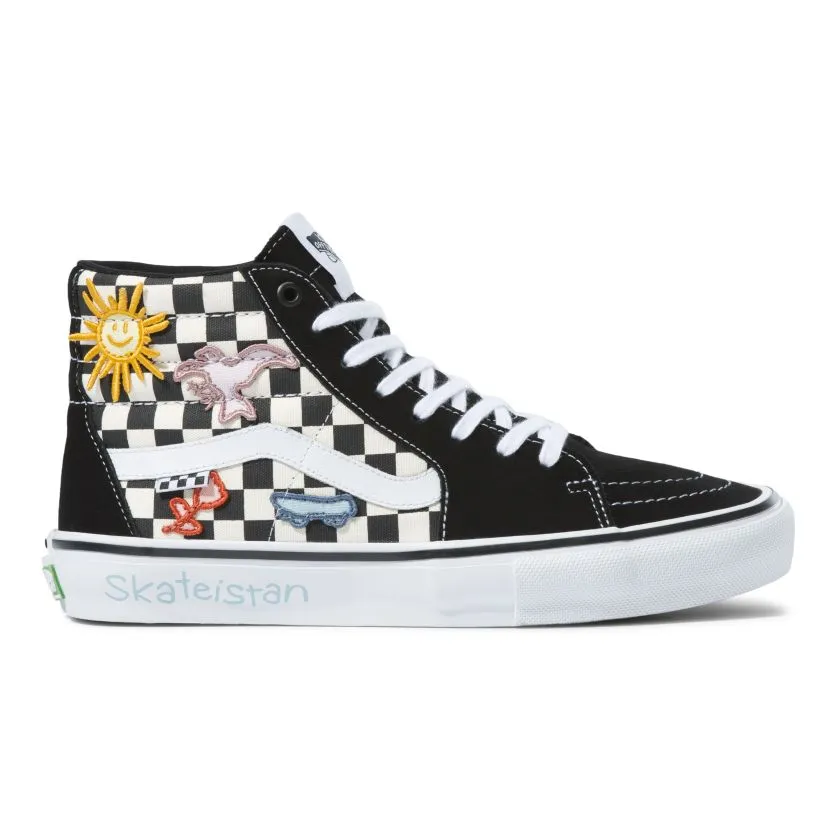 Vans x Skateistan Skate SK8-HI Skateboard Shoe - Checkerboard