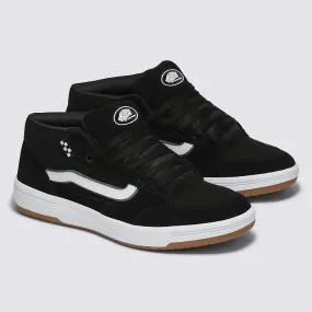 Vans Zahba Mid Skateboard Shoe - Black/White